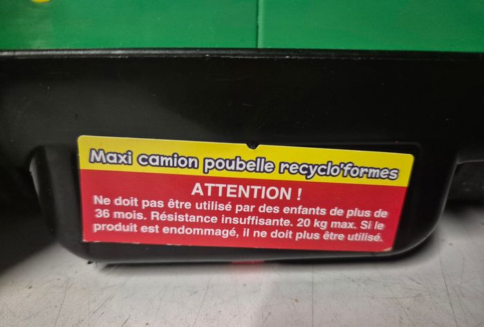 Porteur vtech Maxi camion poubelle recyclo'formes - photo numéro 9