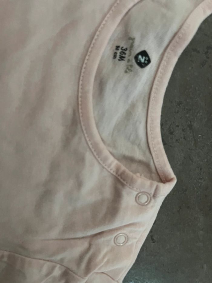 36 mois tee shirt manches longues rose doré - photo numéro 4