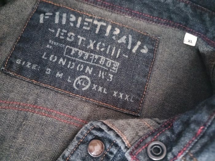 Chemise jeans firetrap homme taille XL - photo numéro 3