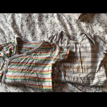 Lots bodies manches courtes 18/24 mois