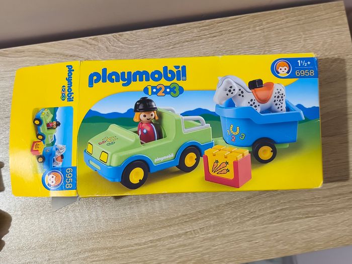Playmobil 123 cheval avec remorque - photo numéro 9