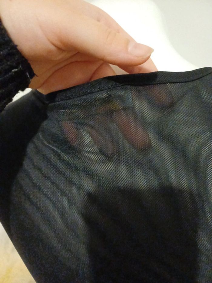 Débardeur transparent en sequins et resille Tout Feu Tout Femme taille S 36 - photo numéro 6