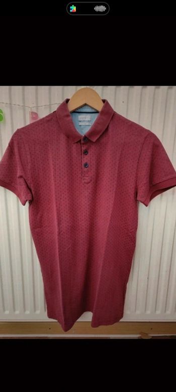 🔴Polo rouge à motif slim taille M "Esprit"