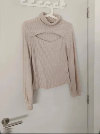 Pull col  roulé beige Taille Small
