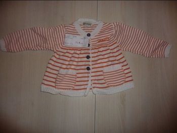 Gilet alphabet taille 12 mois