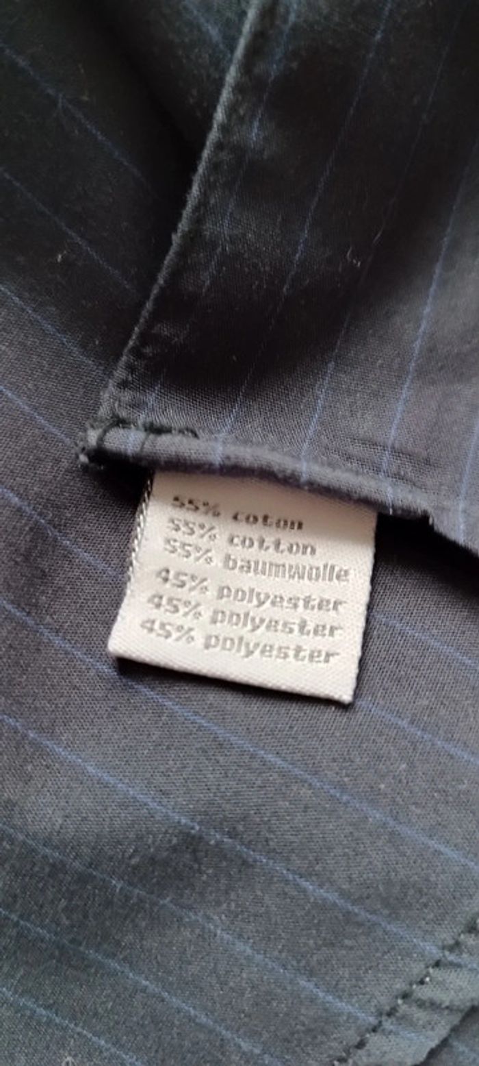 Chemise bleue à rayures homme - photo numéro 4