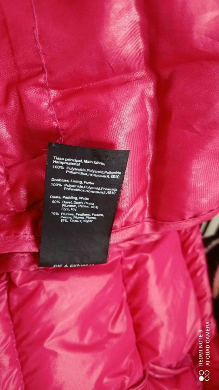 Doudoune IKKS rose en duvet et plumes taille S, excellent état ! - photo numéro 6