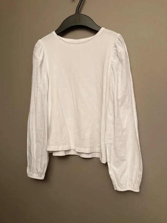 Zara t-shirt blanc 9 ans