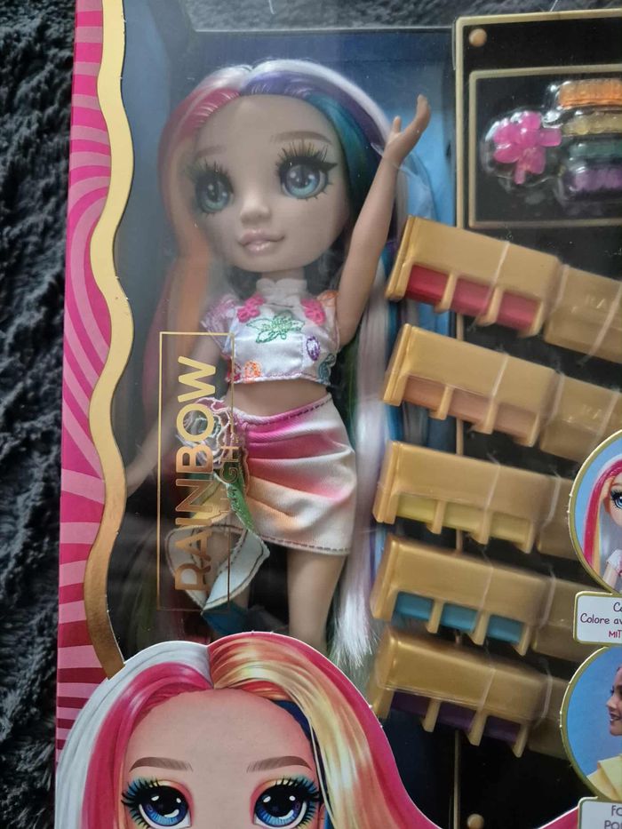 Rainbow High Hair Chalk & Style Poupée - Amaya - Poupée Arc-en-Ciel 28 cm, Craie à Cheveux Lavable - photo numéro 2
