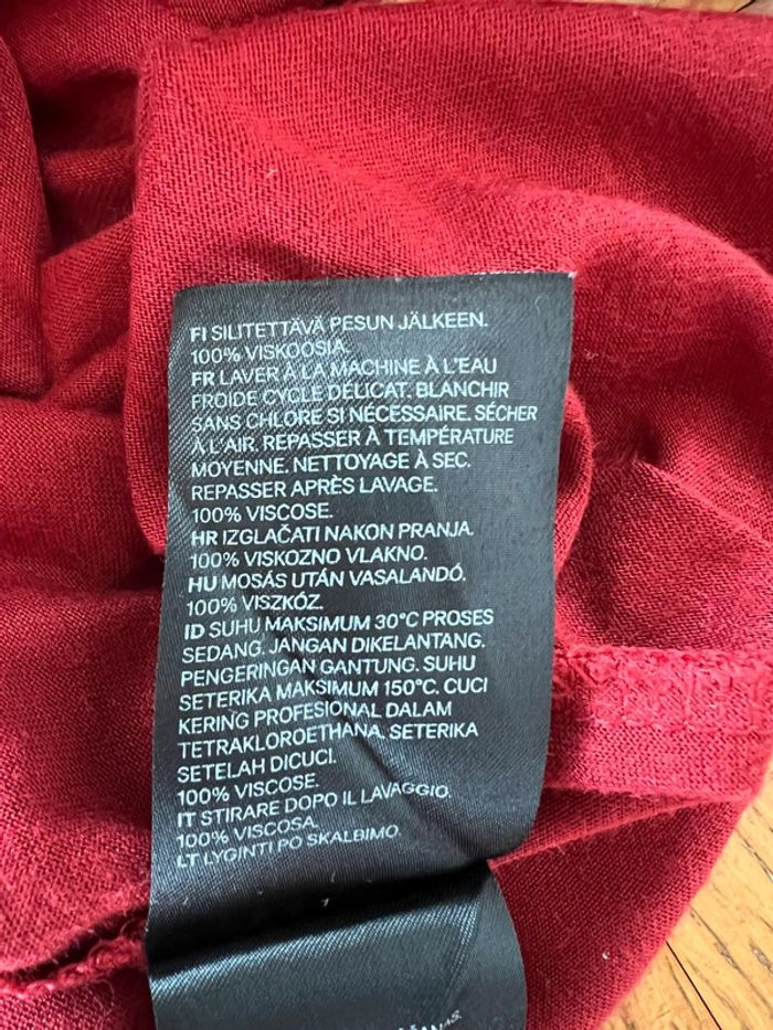 Robe longue terracotta/rouille H&M – Taille M - photo numéro 6
