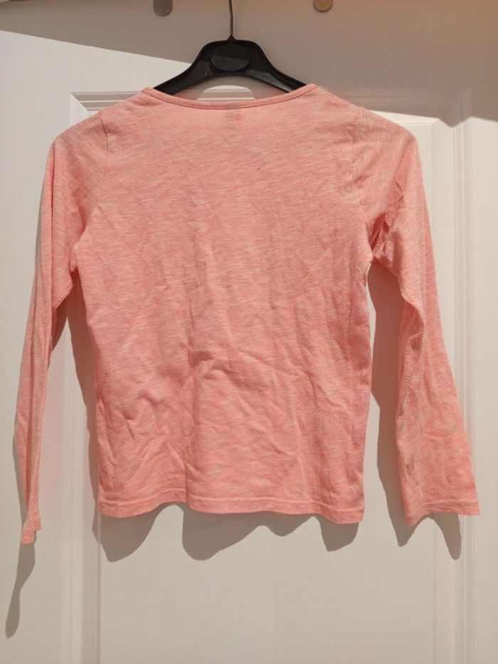🔝 Tshirt manches longues Orchestra rose imprimé en coton et polyester taille 10 ans 140 cm - photo numéro 2