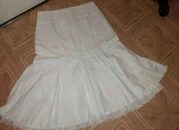 Jupe Armand Thiery T 42 lin blanche