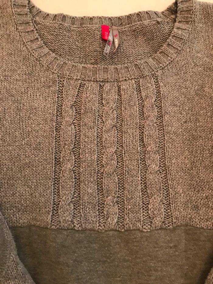 Robe Tricot/Polaire 12 Ans Grise - photo numéro 2