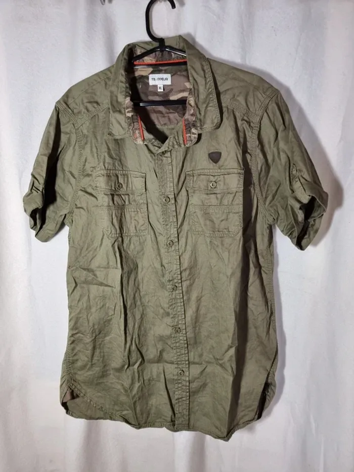 Chemise trappeur manche courte