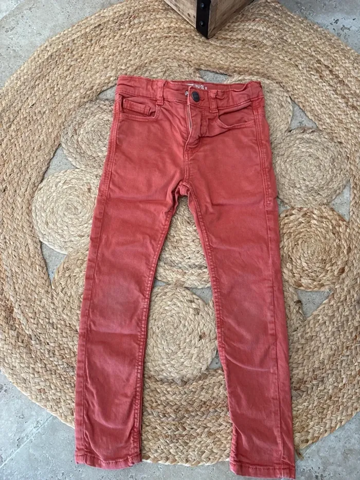 Jean rouille/bordeaux 5 ans Skinny Kiabi