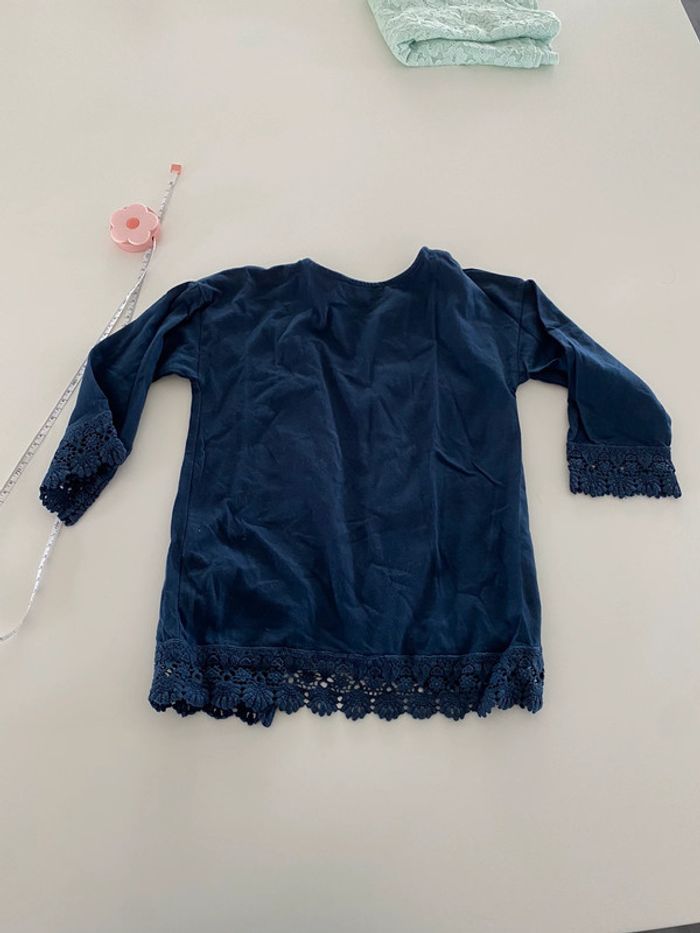 Gilet coton bleu marine 3 pommes 6 ans - photo numéro 5