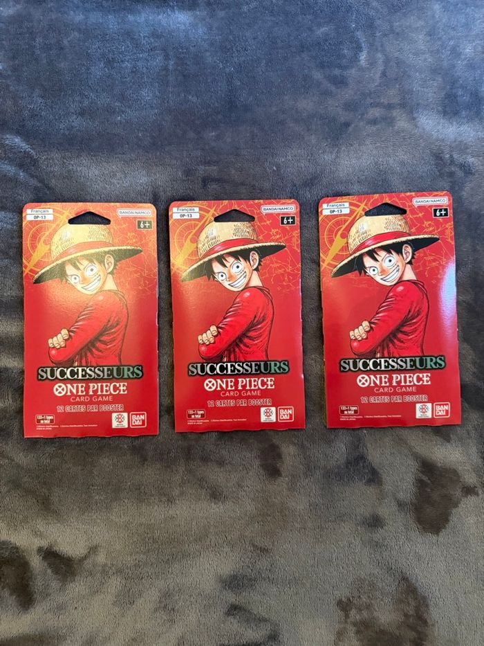 3 Blisters - One Piece OP13 - Successeurs (FR)