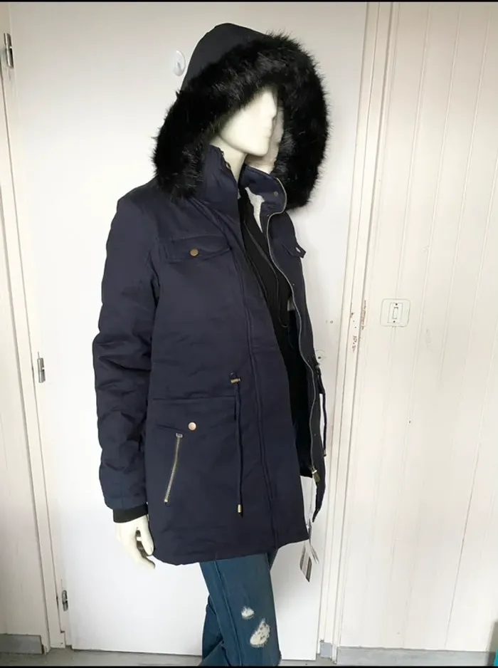 Parka Geographical Norway femme – Taille L/40 – bleu marine – Neuf avec étiquette - photo numéro 16
