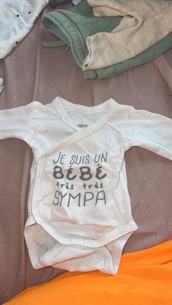 Body manches longues 1 mois