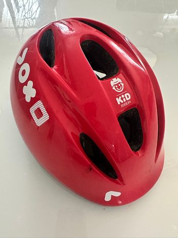 Casque rouge enfant BTWIN Taille S