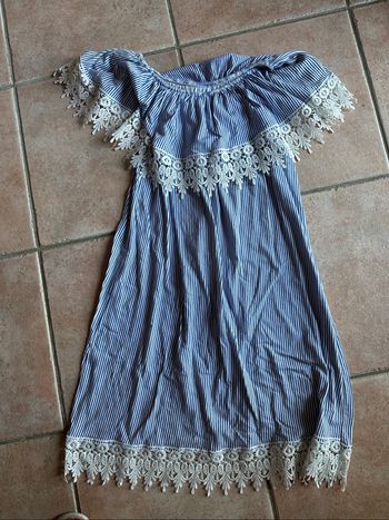 Robe SM rayures blanc bleu Taille S