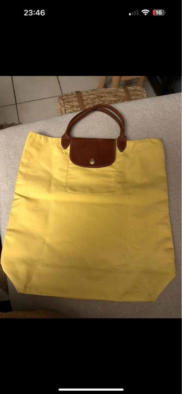 Sac Longchamp jaune - photo numéro 9
