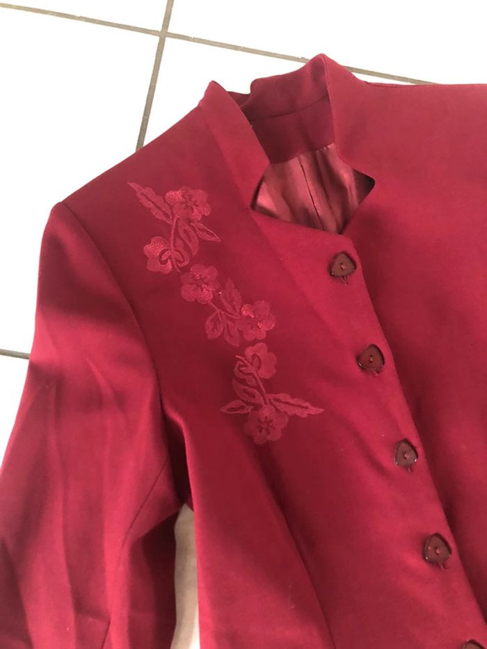Tailleur safari veste longue et jupe taille 38 - photo numéro 2