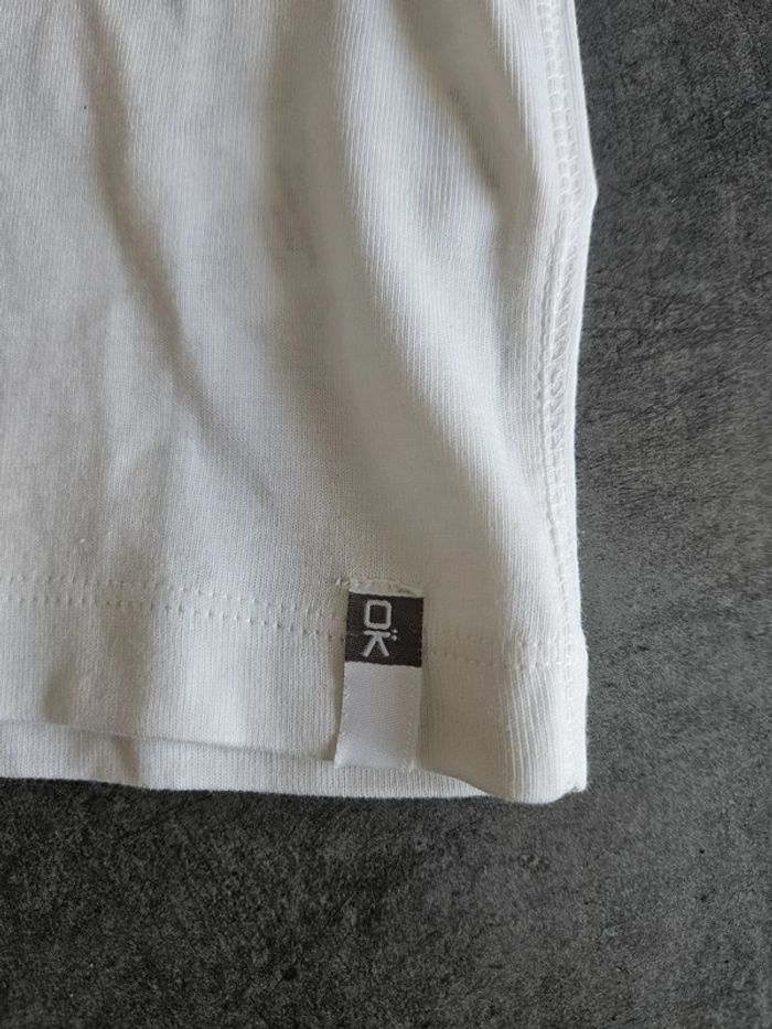 T-shirt à manches longues slim unisexe - Taille 14 ans (162cm) - Okaidi (NEUF étiquetté) - Blanc uni - photo numéro 8