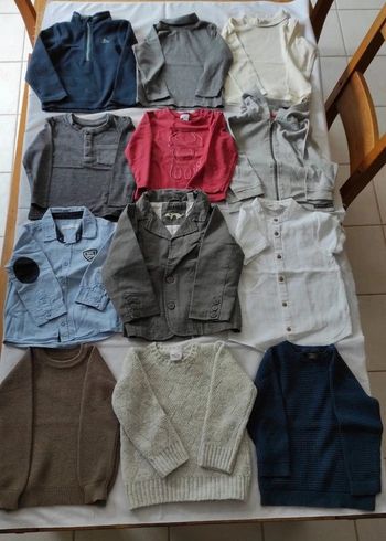 Lot 12 hauts garçon 24/36 mois