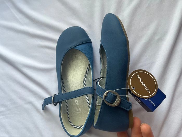 Ballerine bleue fille taille27 neuve marque Okaïdi - photo numéro 2