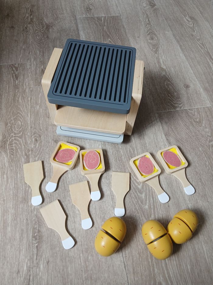 Jouet raclette vertbaudet en bois - photo numéro 6