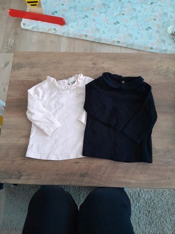 Lot t-shirts ML 6mois