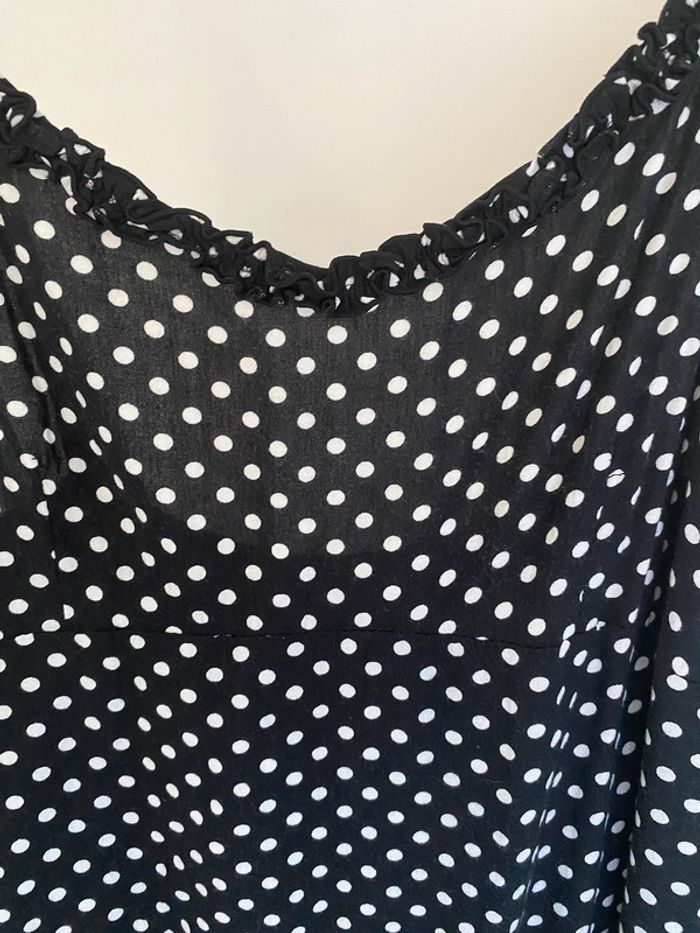Robe à pois Noir Taille S - photo numéro 3