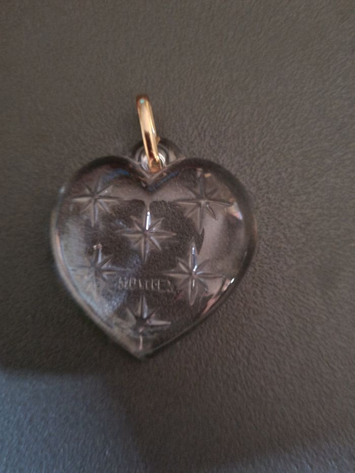 Pendentif. Cœur. Transparent. 4 x 4 cm - photo numéro 5