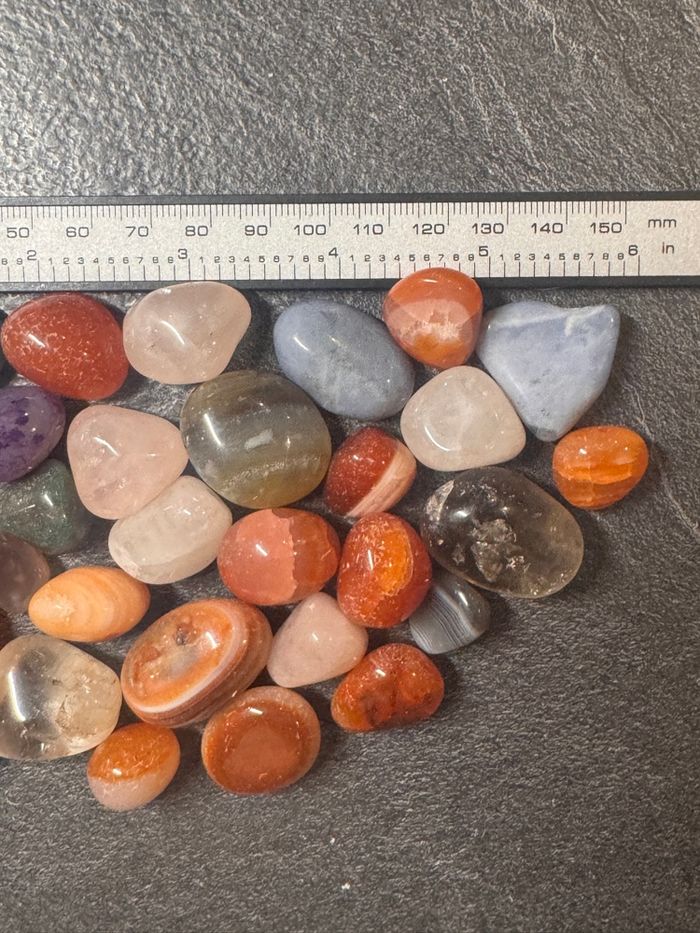 Lot de 200 g de pierres naturelles polies – Minéraux variés - photo numéro 3