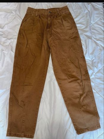 Jeans marron coupe ballon hiver automne femme taille 36 