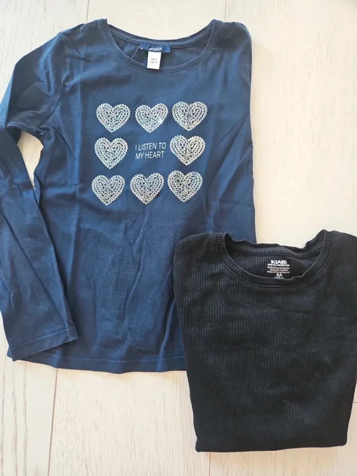 Lot de 2 t-shirts manches longues