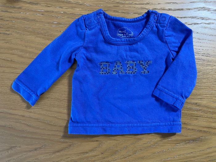 TAO T-shirt Baby bleu Taille Naissance - photo numéro 4