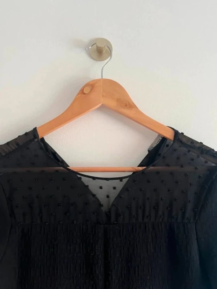 Combishort noire texturée Zara - photo numéro 3