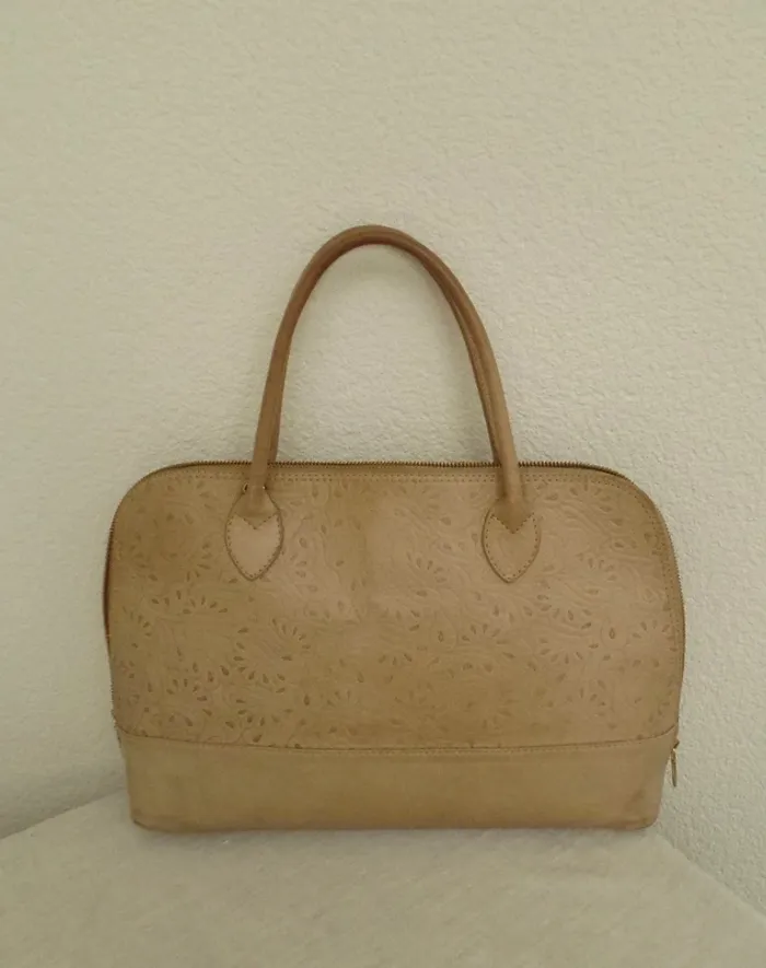 Sac genuine leather-cuir Made in Italy-vintage - photo numéro 2