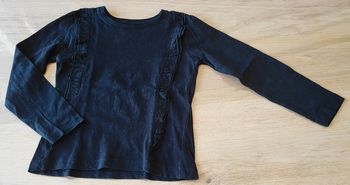 Basic noir manches longues + broderie