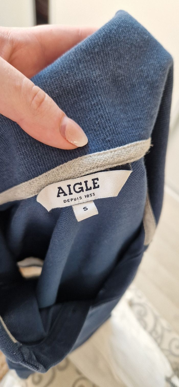 Polo bleu et gris Aigle - photo numéro 4