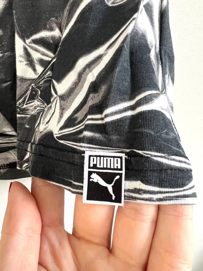 T-shirt de sport Puma noir et blanc - photo numéro 3