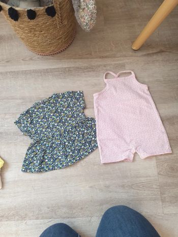 Lot T-shirt et body 9m