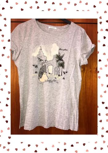 T-shirt gris 38/40 Promod