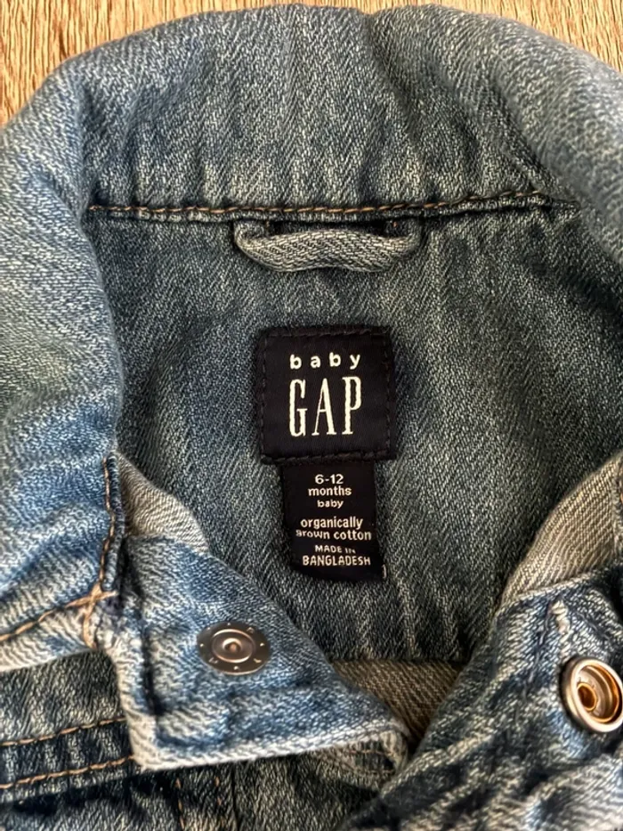 Veste en jean baby gap 6-12mois - photo numéro 3