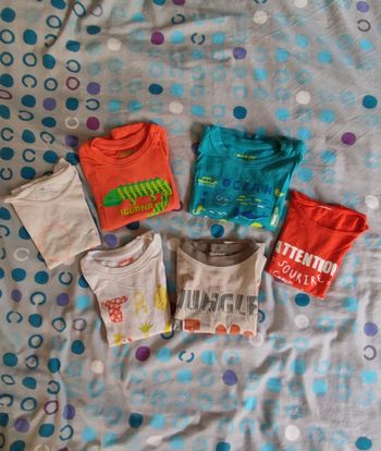 Lot tee-shirts manches courtes garçon