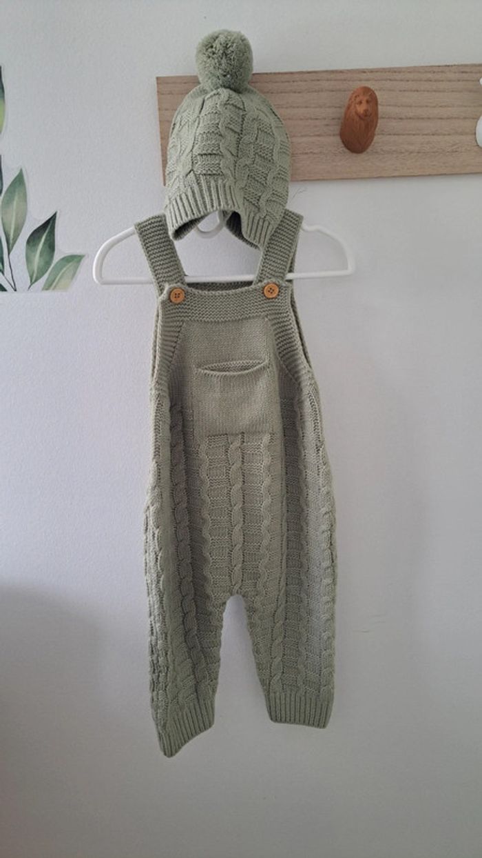 Ensemble salopette + bonnet