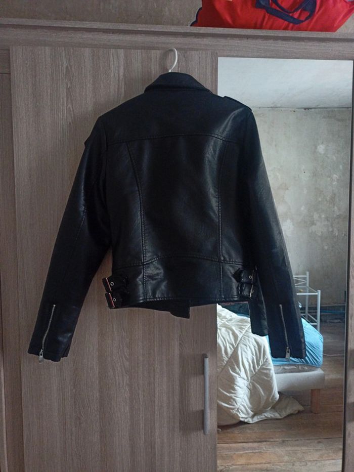 Veste simili cuir femme - photo numéro 2