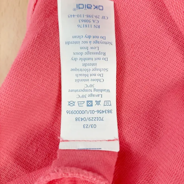 Robe rose corail fille Okaïdi 10 ans – taille 140 cm, cordon à la taille A1096 - photo numéro 9